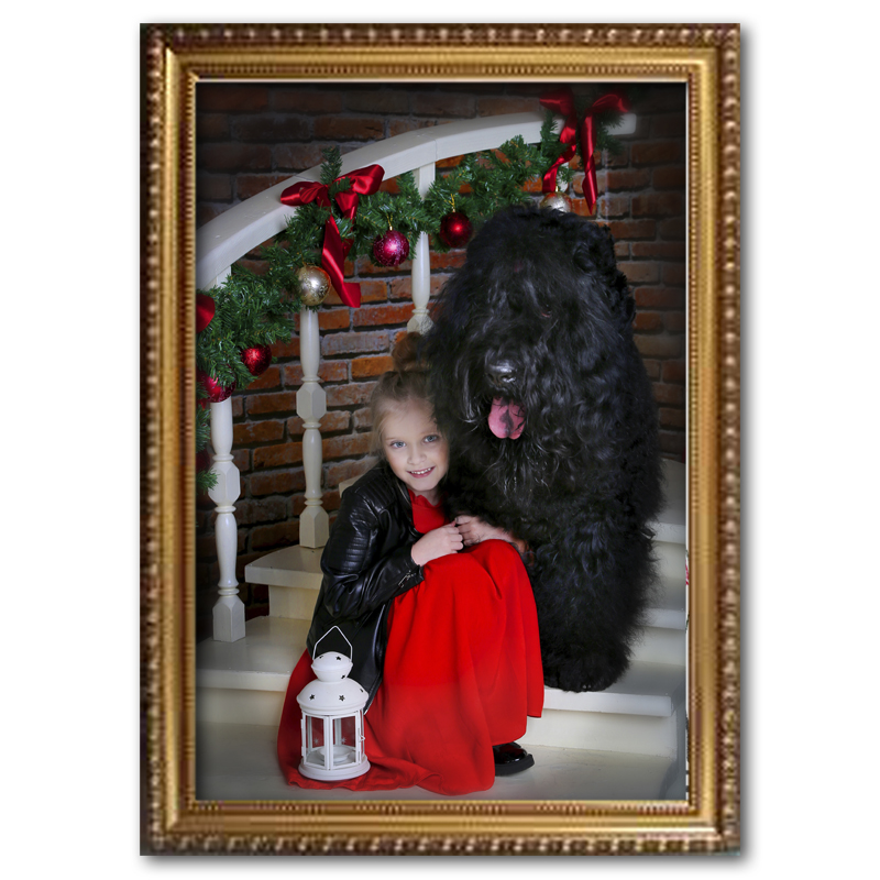 оформление фотосессии в багетную рамку