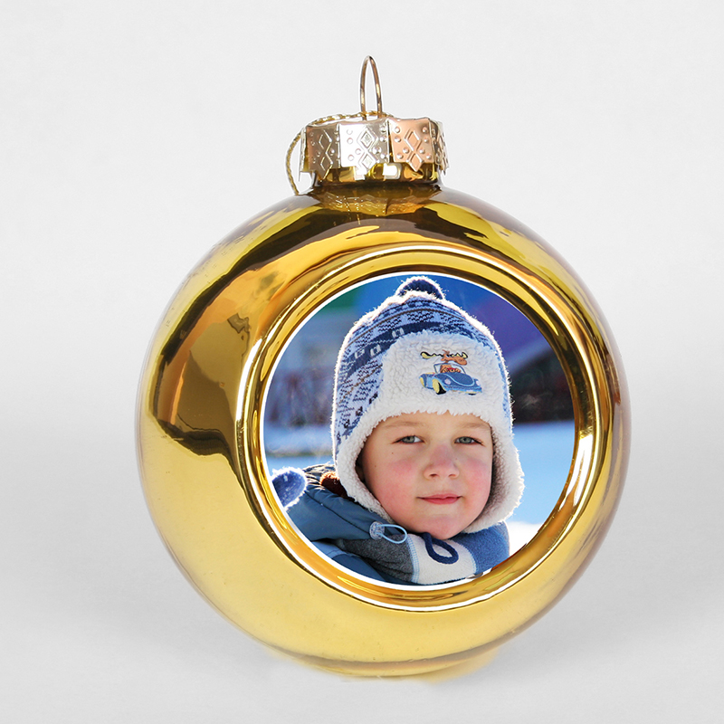 нанесение изображения на ёлочный шар